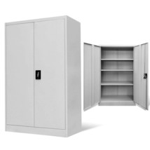 vidaXL Steel Filing Cabinet Height Adjustable Grey Office Storage Organi... - $4,268.99 MXN