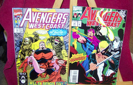 avengers west coast  1990&#39;s lot of  {2} comic books { marvel comics} - £9.51 GBP