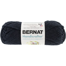 Bernat Handicrafter Cotton Solids Yarn, 1.75 oz, Gauge 4 Medium, 100% Cotton, Bl - £11.87 GBP