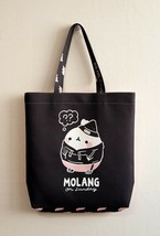 Molang Double sided Tote Bag Black and Pink Eco reusable Shoulder Shopper Pouch image 2