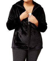 allbrand365 designer Womens Activewear Plus Size Lux Jacket,Size 1X,Noir - £43.13 GBP