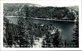 RPPC Beauty Bay Coeur d&#39; Alene Lake Idaho ID UNP 1940s Postcard Leos Studio B1 - £7.02 GBP