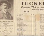 Tucker&#39;s Menu Welcomes You to North Platte Nebraska Home of Buffalo Bill... - $37.62