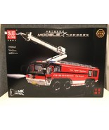 Mould King 19004S Airport Rescue Fire Engine Truck Building Block Toy 66... - $6,175.59 MXN