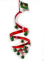 Metal Spiral with Bells Ornament (Red/Green) - $15.00