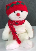 Ty Beanie Buddies Snowboy the Snowman 1999 New with Tags, PE Pellets, Re... - $10.95