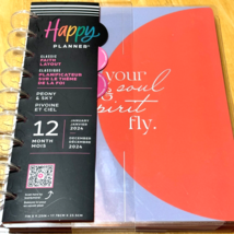 2024 Happy Planner Classic Faith Layout Peony and Sky 7x9.5in Disc Bound Agenda - £9.10 GBP