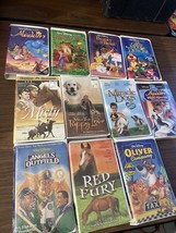 Vhs Lot Of 11, 7 Are Sealed, Disney/kids Movies, Aladdin, Angels In The ... - $68.30
