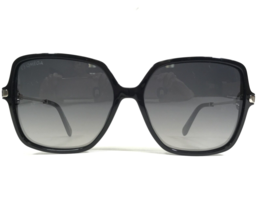 Omega Sunglasses OM 0033 01C Black Silver Square Frames with Gray Lenses - £213.12 GBP