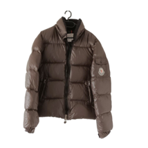 Moncler Mens Himalaya Vintage Down without Hood Brown Jacket Logo size 7 - £489.26 GBP