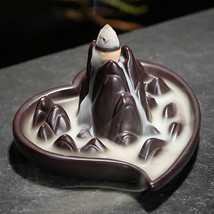 Backflow Burner Incense Cones Holder Waterfall Effect Mixed Scent Heart Love - £4.57 GBP+