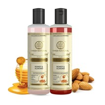 Khadi Natural Honey Almond Hair Cleanser Hair Conditioner Anti Hair Fall 210ML - £27.96 GBP