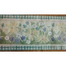 Watercolor Flowers Wall Border 5 Yds - Taylor Wallcovering - £10.24 GBP