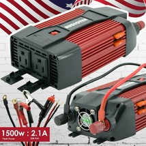 Audiotek 1500W Watt Power Inverter DC 12V AC 110V Car Converter USB port... - $118.99