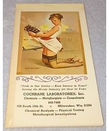Vintage Gil Elvgren Girl Pin Up Art Advertising Calendar Memo Pad 1968-69 - $11.95