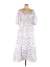 NWT LoveShackFancy x Target Gemma in White Floral Puff-Sleeve Maxi Dress XL - £73.54 GBP