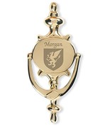 Morgan Irish Coat of Arms Brass Door Knocker - £23.41 GBP