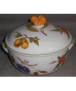 Royal Worcester EVESHAM VALE PATTERN 3 QT Casserole w/Lid MADE IN ENGLAND - $135.66 CAD