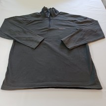 Chaps Sport 1/4 Zipper Men&#39;s  Gray Cotton Shirt Jersey Long Sleeve Size ... - $13.85