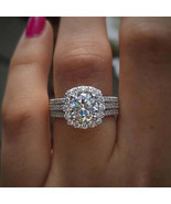 2024 Luxury Silver Color Eternity Band Ring for Women - $25.00