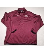 Nike Dri-Fit Quarter-Zip Pullover Red Long Sleeve Mens XXL Whitehall Zep... - $552.86 MXN