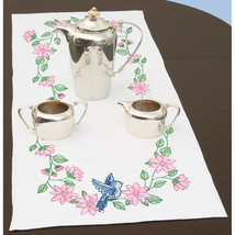 Jack Dempsey Stamped Table Runner/Scarf 15&quot;X42&quot;-Birds - £12.62 GBP