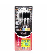 Colgate Slim Soft Charcoal Toothbrush - 4 Pcs (Buy 2 Get 2 Free) - $13.35 CAD
