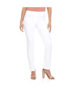-Women- Ease Into Comfort Straight Leg -Pant With Tummy Control (10, White) - $77.99