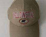 Yellowstone Park Adjustable Strap Cap Hat Khaki Beige- Missing Top Button - $15.36