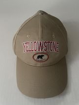 Yellowstone Park Adjustable Strap Cap Hat Khaki Beige- Missing Top Button - $15.36