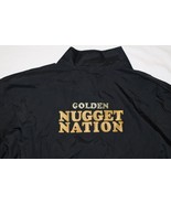 Mens Black Jacket Windbreaker Golden Nugget Nation GN Embroidered 2XL Ca... - $16.15
