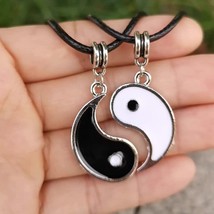 Paired Things Necklace For Couple BFF colier Friendship Yin Yang Pendants Neckla - £19.57 GBP