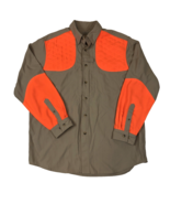 LL Bean Mens Khaki Shooting Hunting Shirt Long Sleeve Button Front Orang... - $933.92 MXN
