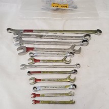 Lot of 12 Assorted Open-End, Combination &amp; Double Box Wrench LOT 444 - £175.45 GBP