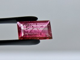 Natural Multi Pink Tourmaline Rectangle Cut 3.48 Cts Gemstone For Ring Pendant - £155.97 GBP