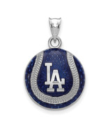 SS Los Angeles Dodgers LA Enameled Baseball Pendant - $165.22 CAD