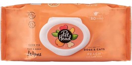 Pet Head Quick Fix Paw And Body Wipes For Dogs And Cats Peach With Aloe Vera - £21.95 GBP+