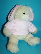 Build A Bear Easter Bunny Rabbit 13&quot; Plush Pink Ears Nose Soft Toy BAB V... - $24.19