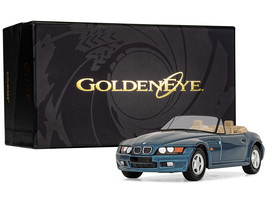 BMW Z3 Roadster Blue Metallic James Bond 007 &quot;GoldenEye&quot; (1995) Movie Diecast Mo - £54.52 GBP