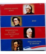 Americano Presidencial P y D 2010 Juego Still Envuelva en Plástico UNC E... - $87.76 CAD