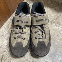 Shimano Size 7 US 40 EUR Cycling Trail Mountain Bike Shoes Brown - $34.17 CAD