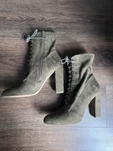 Steve Madden  Lace-up Bootie Olive Green Size 8 - £31.65 GBP