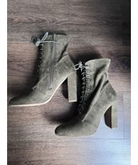 Steve Madden  Lace-up Bootie Olive Green Size 8 - £30.96 GBP