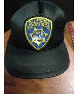 Vintage Collectible California Highway Patrol Snapback Trucker Hat Patch... - $374.59 MXN