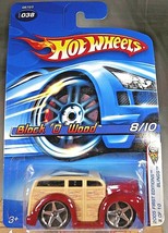2005 Hot Wheels #38 First Edition Blings 8/10 BLOCK O WOOD Cranberry Variant 5Sp - £5.86 GBP