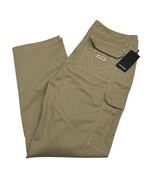 True Religion Pants Mens 36 Tan Travertine Cargo Khaki Bootcut Flap Pocket - $83.20 CAD