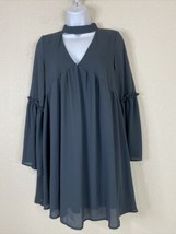 Altar&#39;d State Womens Size S Dark Gray Flowy Bell Sleeve Dress Midi - £6.49 GBP