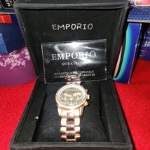 Emporio Moda Italia Watch Rose Gold tone, New in box w/card - $23.56
