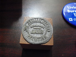 Vintage Wood &amp; Metal Printers Block Delaware Corporate Seal - £13.23 GBP
