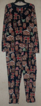 New Womens Minnie &amp; Mickey Mouse Gingerbread Print Fleece Pajama Set Size 3X - £29.31 GBP